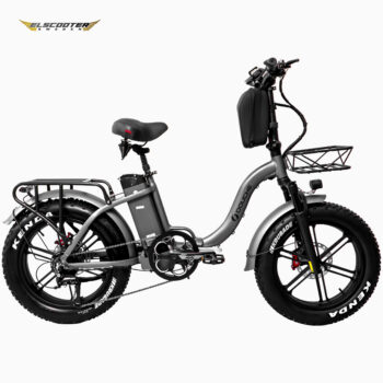 Elscooter Sweden Gra Elcykel 10 1 scaled 1 Elcykel DOUCHEBIKE Elcykel DOUCHEBIKE 1000W SVAN - hopfällbar - räckvidd 100km