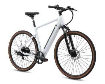 Douchebike slim white front side Douchebike SLIM – Bicicleta eléctrica con 85 km de autonomía para moverte por la ciudad con facilidad