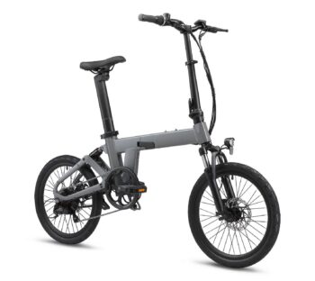douchebike fold grey angle Douchebike FOLD is a compact folding e-bike for commuting, the summer house and camping. 60 km range, 25 km/h and CE certified. Order today. Douchebike FOLD – Folding e-bike with 60 km range and suspension fork