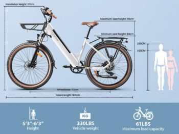10 副本 拷贝 <h2>Elcykel Douche Kaisa 250W</h2> Passar för längden: 160-195 cm Elcykel DOUCHE Kaisa 250W - räckvidd 60 km