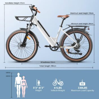 6 副本 <h2>Elcykel Douche Kaisa 250W</h2> Passar för längden: 160-195 cm Elcykel DOUCHE Kaisa 250W - räckvidd 60 km