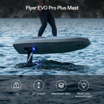 Waydoo EVO Pro Plus 7 Waydoo EVO Pro är en kraftfull e-foil med 6 kW motor, GPS och flight assist. Frakt ingår i priset - <span style="font-size: 14.4px;">Beställ eldriven surfbräda för sportig åkning idag.</span> Waydoo Flyer EVO Pro – e-foil med 6 kW motor och GPS